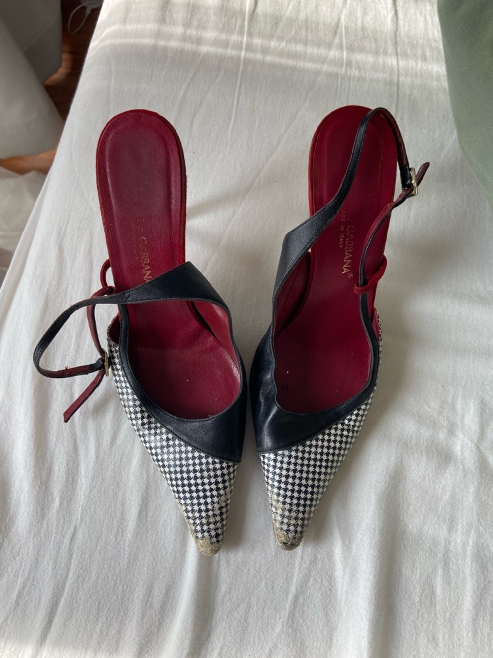 Dolce & Gabbana Houndstooth Heels - Picture 7 of 10